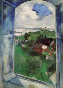 Marc Chagall Painting - The Window contemporary Marc Chagall